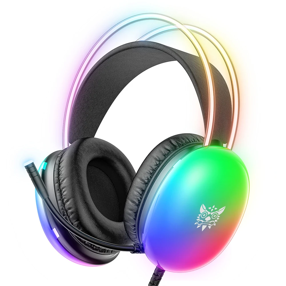 Wired Over-Ear Gaming Headset with Noise-Canceling Microphone-image
