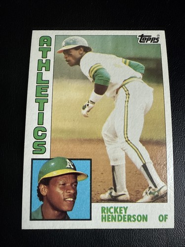 1984 Topps Set-Break #230 Rickey Henderson NM-MT  HOF Sharp Corners NICE Center - Picture 1 of 7
