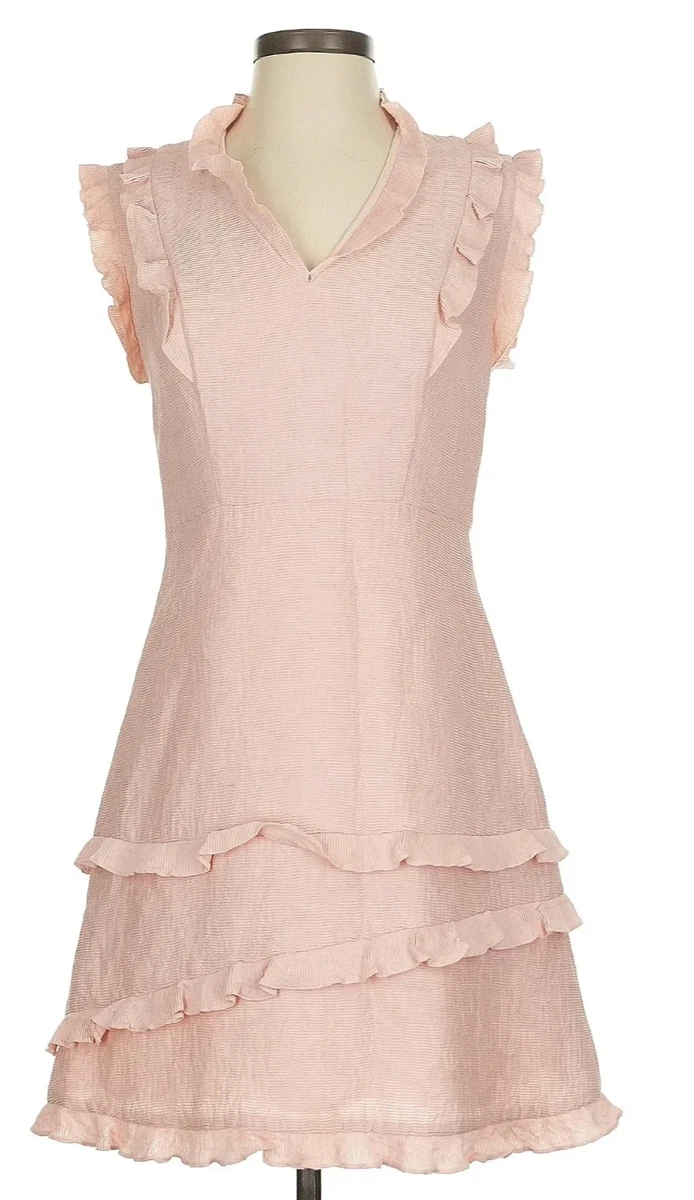 sandro paris pink dress Sandro Paris Mini Elize Crystal-embellished Knitted Dress In Purple Viscose