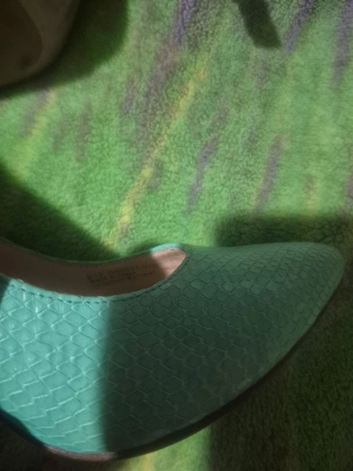 Zapatos de salón Cole Haan para mujer NikeAir cuero verde menta piel de serpiente tacón alto talla 8,5 Foto 3 de 4