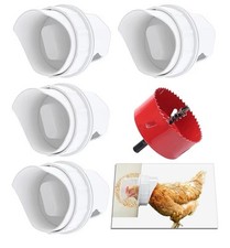 Effortless Chicken Feeder Gravity Kit - Compatible with Buckets, Bins, Troughs