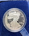 2002-W Proof 1 oz Silver American Eagle 1$ Coin With US Mint Case, Box, And COA