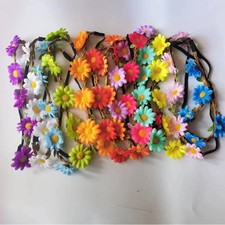 Sunflowers Daisy Flowers Headband Adjustable Wreath Hair Accessories Sweeet