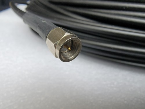 New Andrew Cinta +/- 100ft CNT-195 Braided Coax Cable SMA Male End Connections - Picture 4 of 4