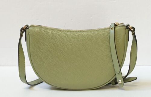 MICHAEL KORS DOVER SMALL MINI HALF MOON CROSSBODY LEATHER BAG - Picture 10 of 62