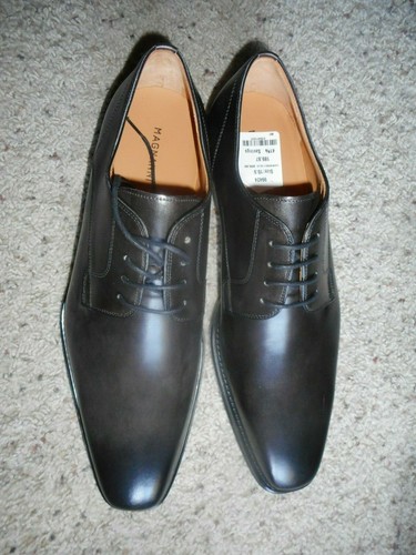 MAGNANNI BROWN LEATHER TOP SHOES SIZE 