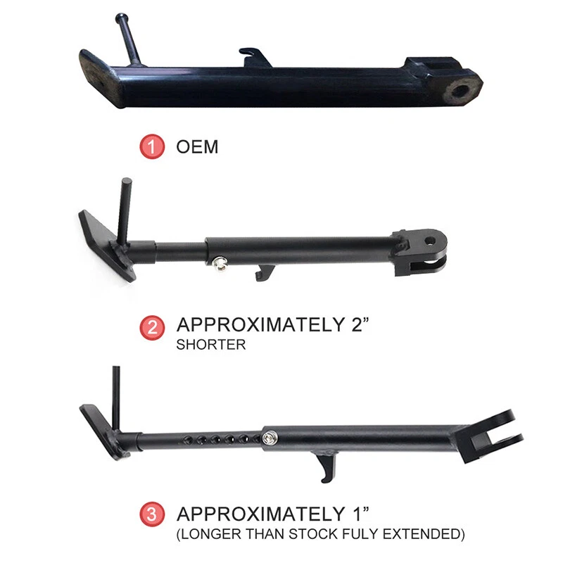 Стальная регулируемая подставка боковая подставка подходит для HONDA CB500F/CB500FA 2013-2021 - Изображение 3 из 4