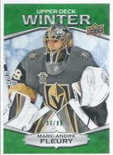 2018 Upper Deck UD Winter MARC-ANDRE FLEURY Hockey #W-15 Green Parallel 90/99