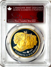 2022 Canada $1 IMPERIAL STATE CROWN Gilt Silver  PCGS PR70 FDOI - BLUNT 🇨🇦