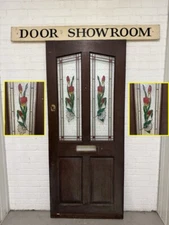 Modern Style Stained Glass Panel Front Door 1980 x 840mm