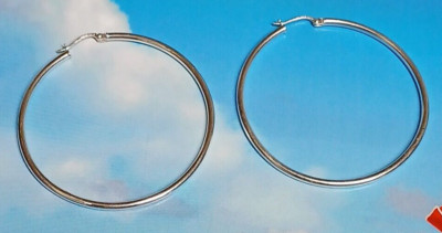 Fas 925 FAS 925 Sterling Silver Hoop Large 2
