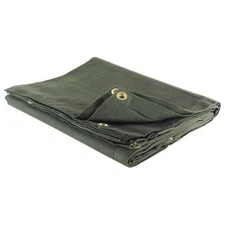 12oz Heavy Duty Canvas Tarp Thick Camping Garden Cotton Tent Military Green 5x7