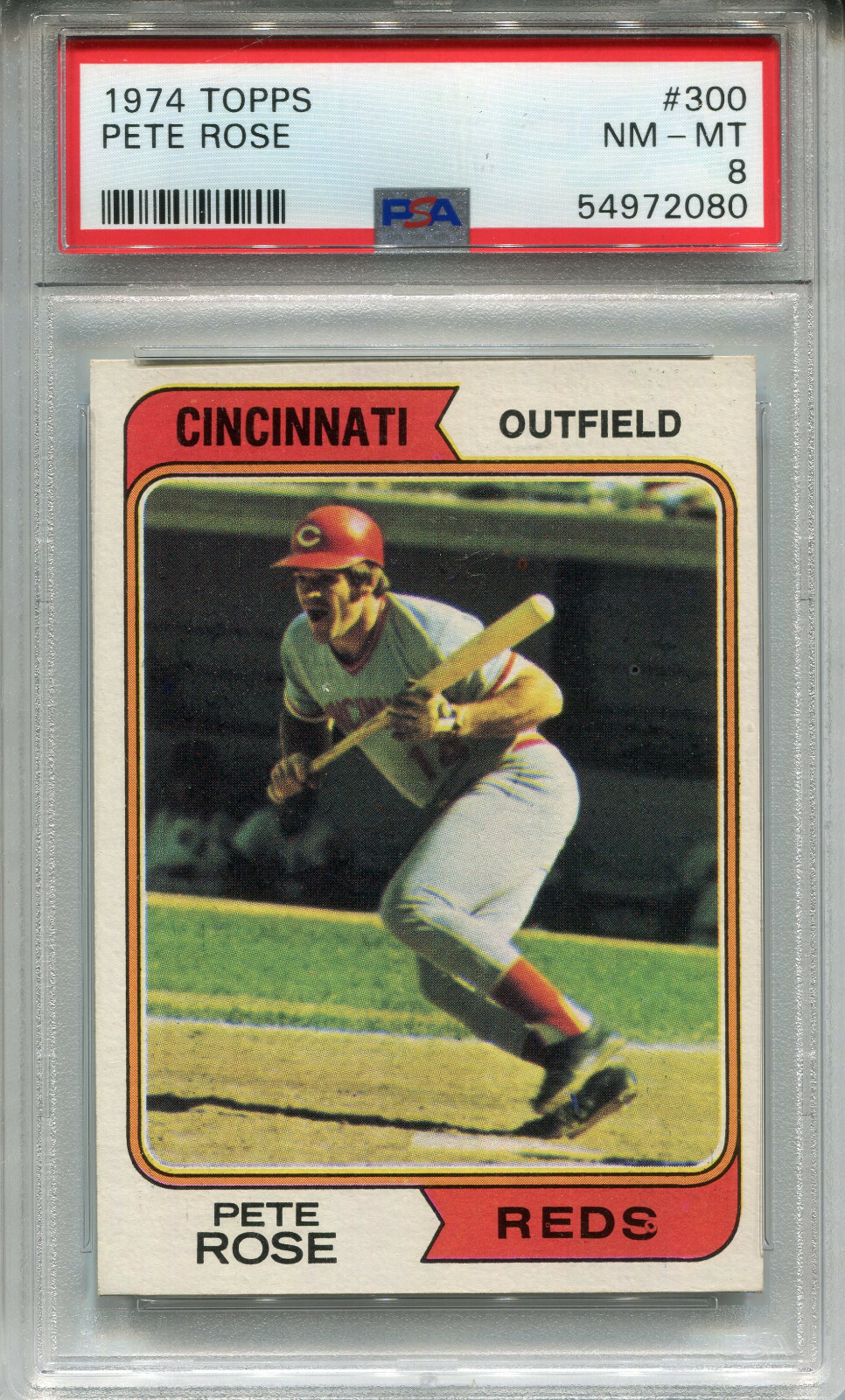 1974 Topps #300 Pete Rose PSA 8 NM-MT Cincinnati Reds