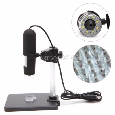 2MP USB 1000X 8 LED Digital Mikroskop Endoskop Lupe Kamera + Lift Ständer NEU