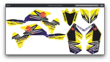 Fits Suzuki LTR450R GRAPHIC KIT STIKERS DECAL kit LTR 450r all years racing