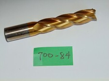 NEW 7/8  End Mill HSS TiN 4F Sq End 7/8"x 3-5/8"LOC x 7/8 x 5-3/4 new old stock