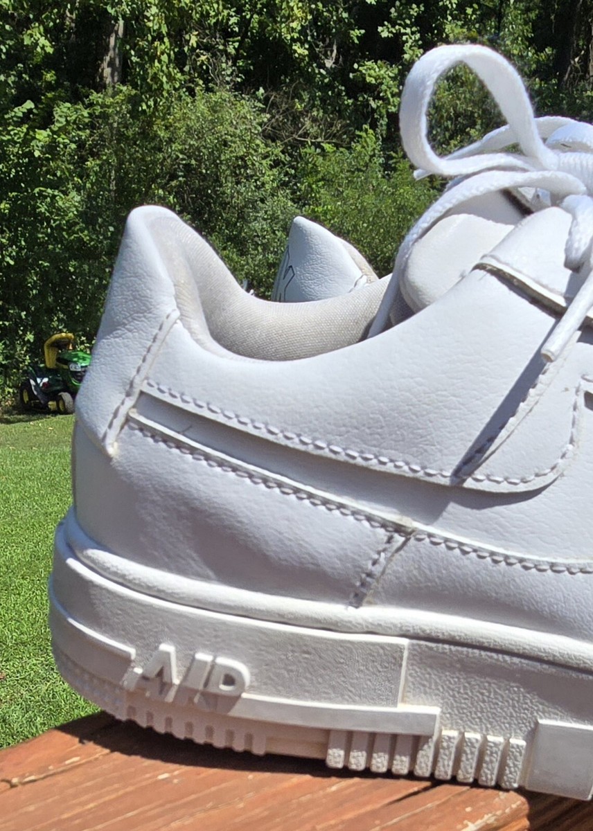 Nike Air Force 1 Womens Shoe Low Pixel Whiteout Triple White Nike Air Force 1 Womens Shoe Low Pixel Whiteout Triple White