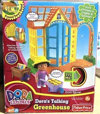 Vtg 2004 Dora the Explorer Electronic Playset - DORA'S TALKING GREENHOUSE NEW