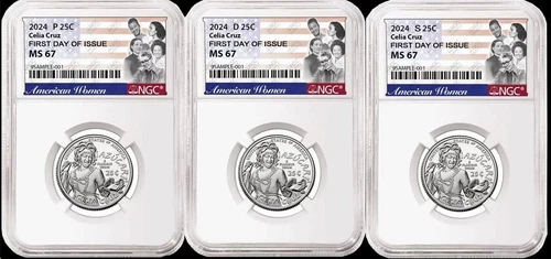 FDOI First Day of Issue 2024 P D S Celia Cruz American Women Quarter NGC MS 67