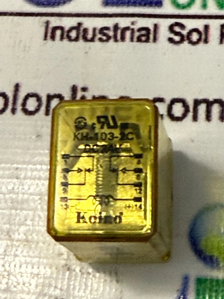 Koino KH-103-2C DC24V General Purpose Mini Power Relay KH1032C DPDT 10A Foto 2 de 4