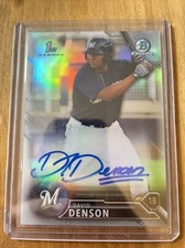 2016 Bowman Chrome Refractor David Denson Auto /499 #CPA-DD W1