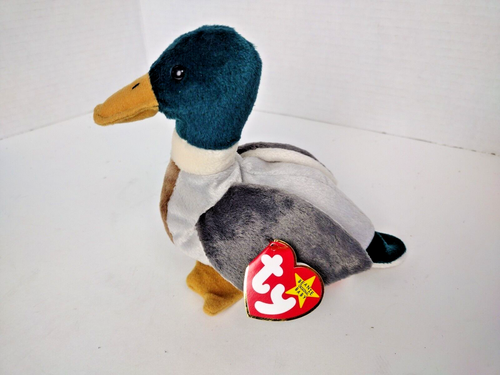 Ty Beanie Baby Jake The Mallard Drake Duck, 1997 1998 Error Tags - Picture 2 of 8