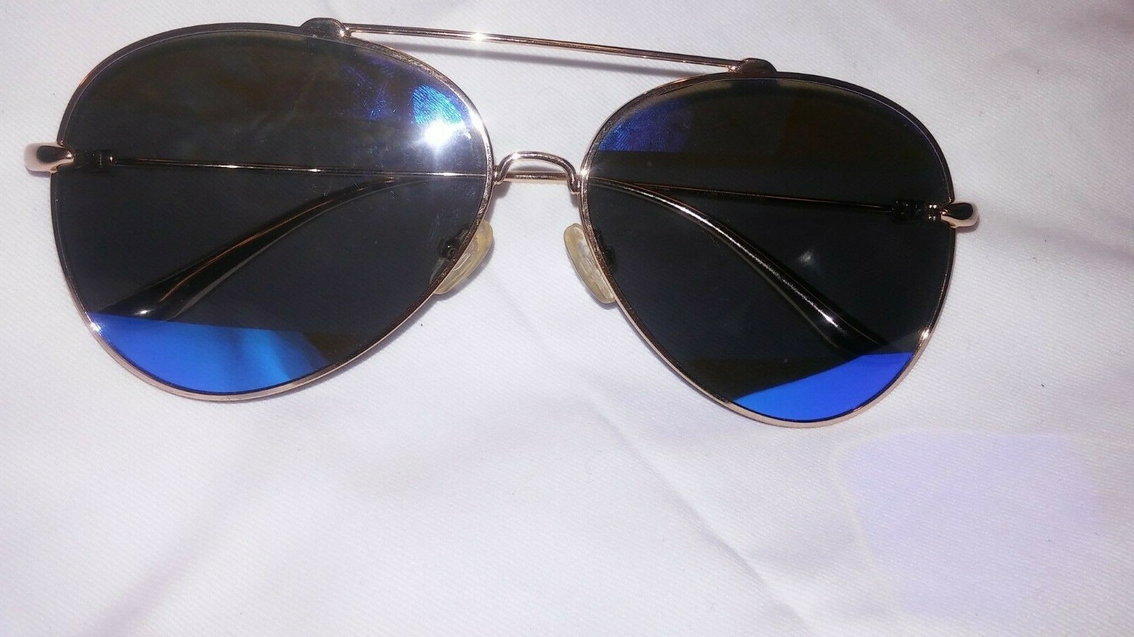aqs mirrored unisex aviator sunglasses