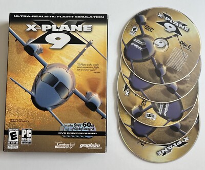 X-Plane 9 (PC, 2008) In Box 5 - Discs