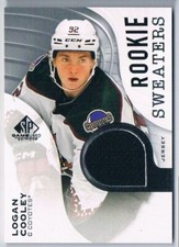 2023-24 SP GAME USED ROOKIE SWEATERS LOGAN COOLEY ARIZONA COYOTES #RS-LC