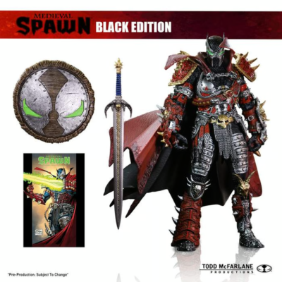 Medieval Spawn Black Edition フィギュア McFarlane Kickstarter BLACK EDITION MEDIEVAL SPAWN, In Hand, Ready