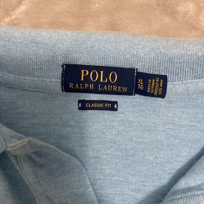 Polo Ralph Lauren Polo Shirt Size XL TG Classic Fit Blue Purple