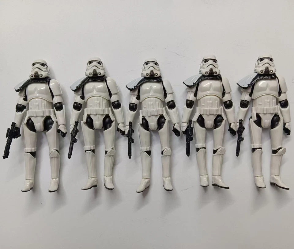 lote de 5 figuras de acción Hasbro Star Wars Stormtroopers con pistola 3,75" Foto 2 de 4