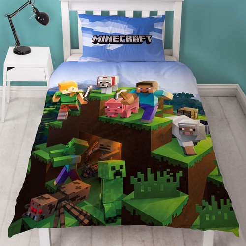 Minecraft Epic Single Duvet Cover And 