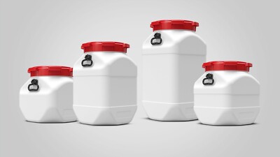 Fass eckig, quadratisch dicht verschließbar für Lebensmittel 40, 50, 66, 80 L