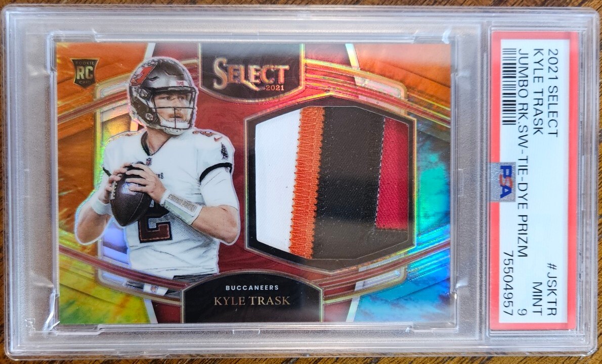 Kyle Trask Panini Select Jumbo Rookie Swatch #JSKTR Tie-Dye Prizm