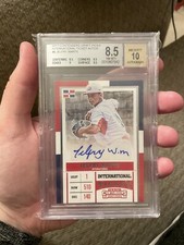 2017 Contenders draft picks Jelfry Marte Auto Beckett 8.5 with 10.0 autograph