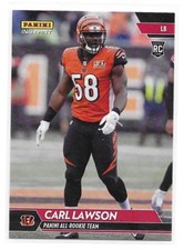 2017 Panini Instant NFL All-Rookie Team Carl Lawson Card /300. rookie card picture