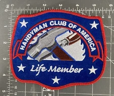 Vintage Handyman Club of America Life Member Patch Fix It Builder Construction