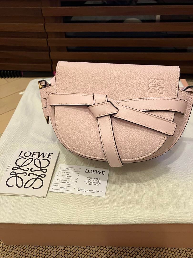 Loewe Gate Dual Mini Shoulder Bag Small Baby Pink | eBay 