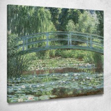 Der japanische Laufsteg und das Seerosenbecken Claude Monet, mnt70 Gemälde Stempel
