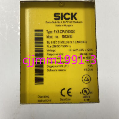 1PC NEW SICK FX3-CPU000000 1043783 V4.0 1 YEAR WARRANTY | eBay