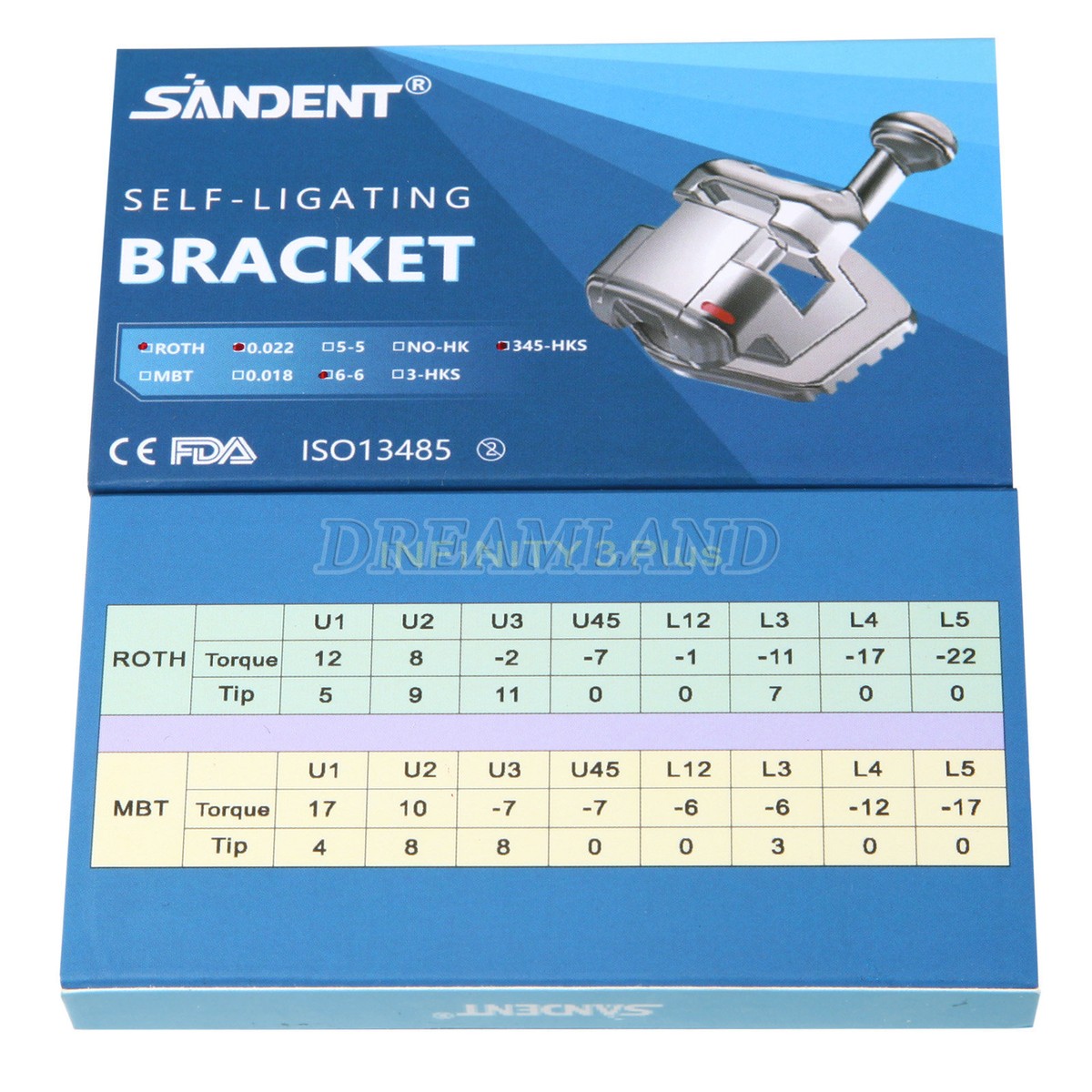 200 Brackets Dentales Roth 022 Con Ganchos En Piezas 345