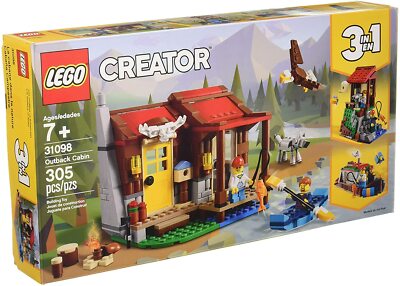 Lego Creator 31098 OUTBACK CABIN in Fish Eagle Wolf Shack