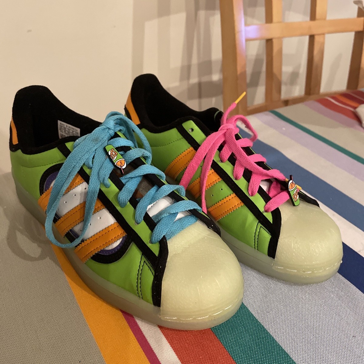 ADIDAS Superstar X Unisex Men 6.5 The Simpsons Squishe Shoes ADIDAS Superstar X Unisex Men 6.5 The Simpsons Squishe Shoes