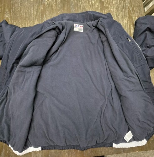 Vtg Men's 2XL Majestic NY Yankees Navy Blue / White Insulated Jacket - Picture 4 of 14