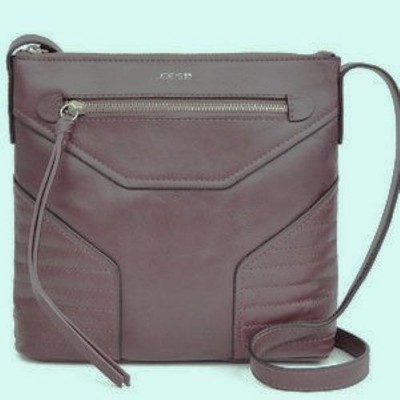 NWT  $148 Joe's Jeans Grey Taupe Leather Crossbody Bag Purse