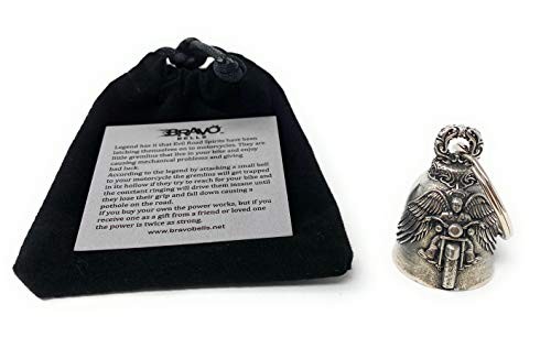 Bravo Bells - Motorcycle Angel Biker Bell Accessory or Key Chain for Luck on 