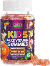 Multivitamin for Kids Gummies with Vitamin C, D3  Zinc for Children'S Immune...
