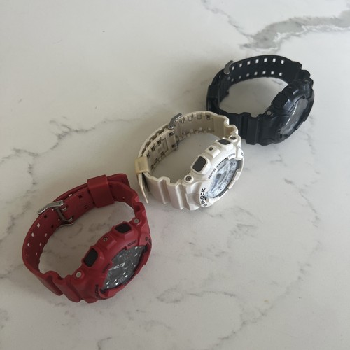 Three (3) Casio Men's G-shock Multi Colors LOT SET !!!!! Waterproof Watch - Picture 3 of 6