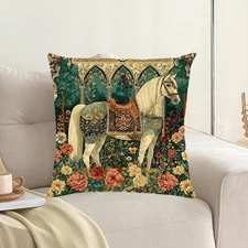 Animal Series, Horse Series, Vintage Style, Sofa/Office Break Lunch Q9X0